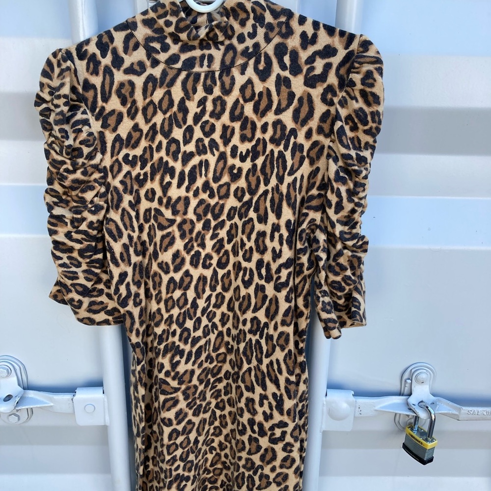 Leopard print 80’s dress